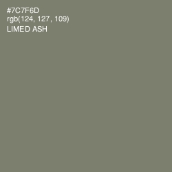 #7C7F6D - Limed Ash Color Image