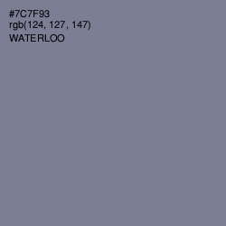 #7C7F93 - Waterloo  Color Image