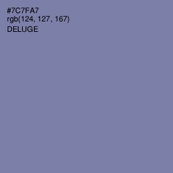 #7C7FA7 - Deluge Color Image