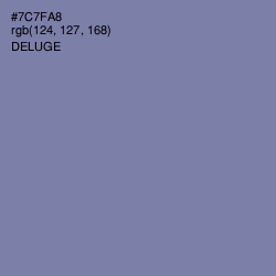 #7C7FA8 - Deluge Color Image