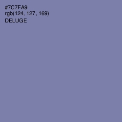 #7C7FA9 - Deluge Color Image