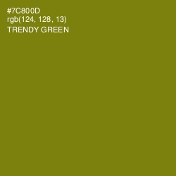 #7C800D - Trendy Green Color Image