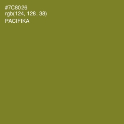 #7C8026 - Pacifika Color Image