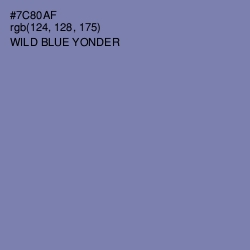 #7C80AF - Wild Blue Yonder Color Image