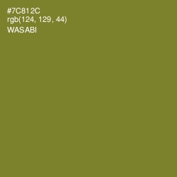 #7C812C - Wasabi Color Image