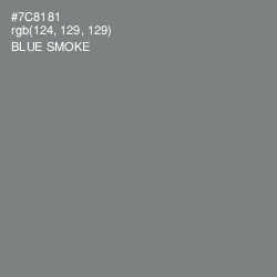 #7C8181 - Blue Smoke Color Image