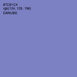 #7C81C4 - Danube Color Image