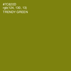 #7C820D - Trendy Green Color Image