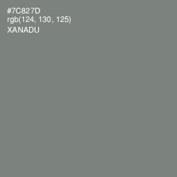 #7C827D - Xanadu Color Image