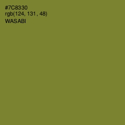 #7C8330 - Wasabi Color Image