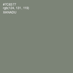 #7C8377 - Xanadu Color Image