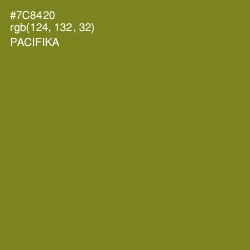 #7C8420 - Pacifika Color Image