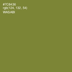 #7C8436 - Wasabi Color Image