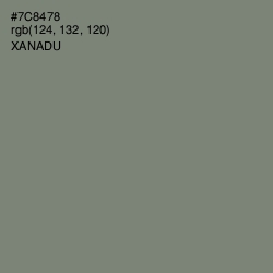 #7C8478 - Xanadu Color Image