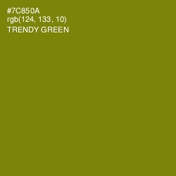 #7C850A - Trendy Green Color Image