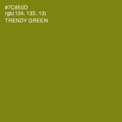 #7C850D - Trendy Green Color Image