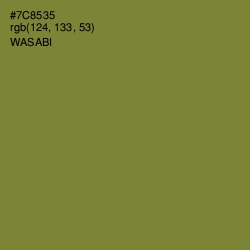 #7C8535 - Wasabi Color Image