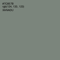 #7C857B - Xanadu Color Image