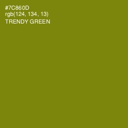 #7C860D - Trendy Green Color Image