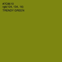 #7C8610 - Trendy Green Color Image