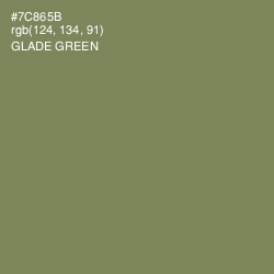 #7C865B - Glade Green Color Image