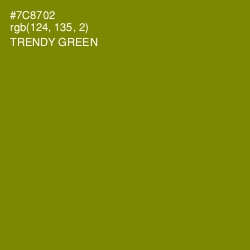 #7C8702 - Trendy Green Color Image