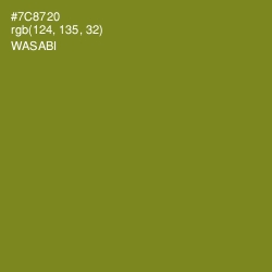 #7C8720 - Wasabi Color Image