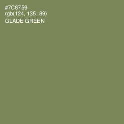 #7C8759 - Glade Green Color Image