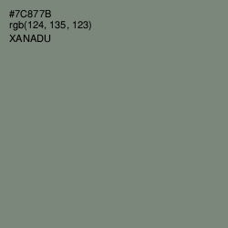 #7C877B - Xanadu Color Image