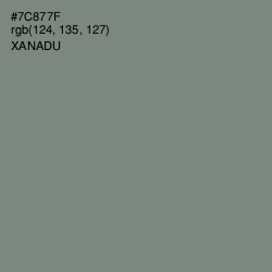 #7C877F - Xanadu Color Image