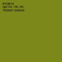 #7C8819 - Trendy Green Color Image