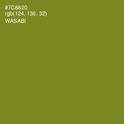 #7C8820 - Wasabi Color Image