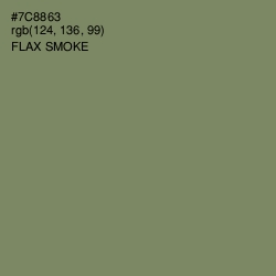 #7C8863 - Flax Smoke Color Image