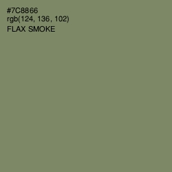 #7C8866 - Flax Smoke Color Image