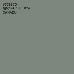 #7C887D - Xanadu Color Image