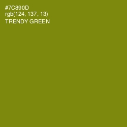 #7C890D - Trendy Green Color Image