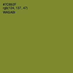 #7C892F - Wasabi Color Image