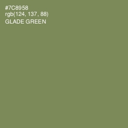 #7C8958 - Glade Green Color Image