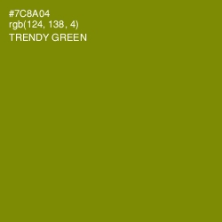 #7C8A04 - Trendy Green Color Image