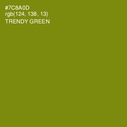 #7C8A0D - Trendy Green Color Image