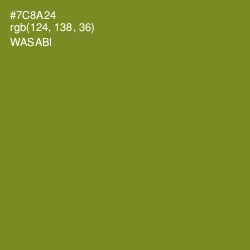 #7C8A24 - Wasabi Color Image