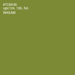 #7C8A36 - Wasabi Color Image