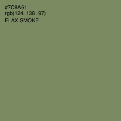 #7C8A61 - Flax Smoke Color Image