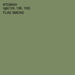 #7C8A64 - Flax Smoke Color Image