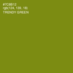 #7C8B12 - Trendy Green Color Image