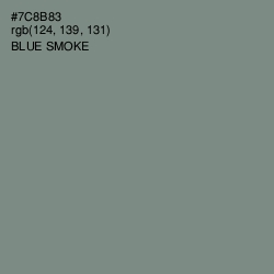 #7C8B83 - Blue Smoke Color Image