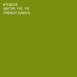 #7C8C0E - Trendy Green Color Image