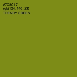 #7C8C17 - Trendy Green Color Image