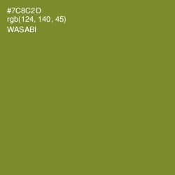 #7C8C2D - Wasabi Color Image