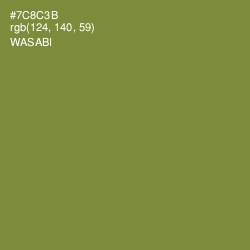 #7C8C3B - Wasabi Color Image